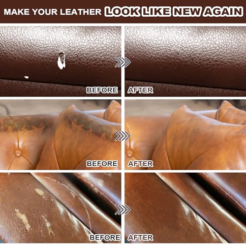 Brown Leather & Vinyl Repair Kit for Furniture (Brown)