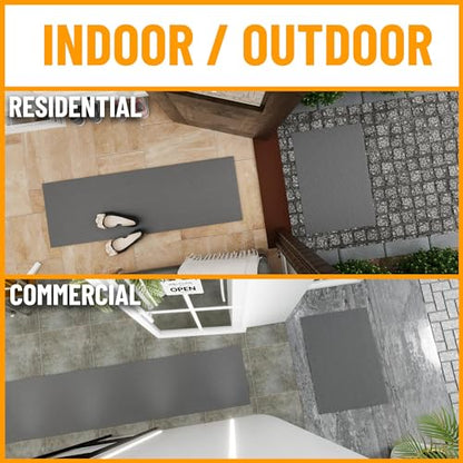 3x15 Hallway Runner Rug (Grey / 2'7" x 15' (Runner))