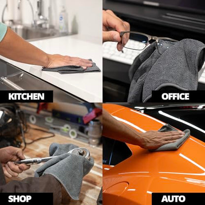 Microfiber Towels for Cars (12.5" x 12.5" (12-Pack))