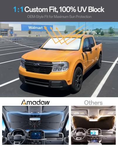 Windshield Sun Shade for Ford Maverick 2022 (For Ford / For Maverick 2022–2026)