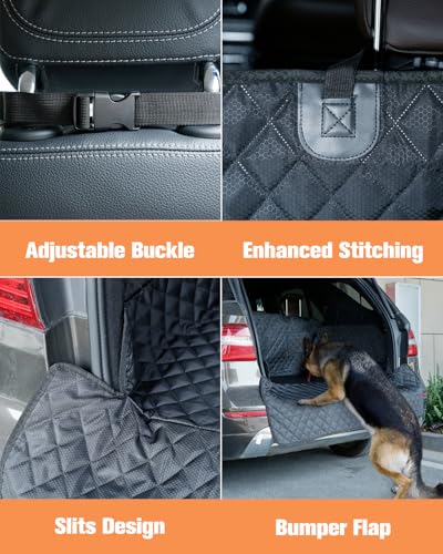 SUV Cargo Liner for Dogs (black - 2 Pockets / L)
