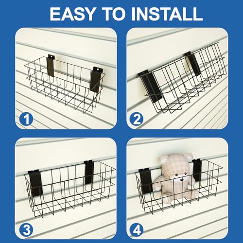 29 PCS Slatwall Accessories Kit for Garage Rooms Shops Storage (29 pcs / Black)