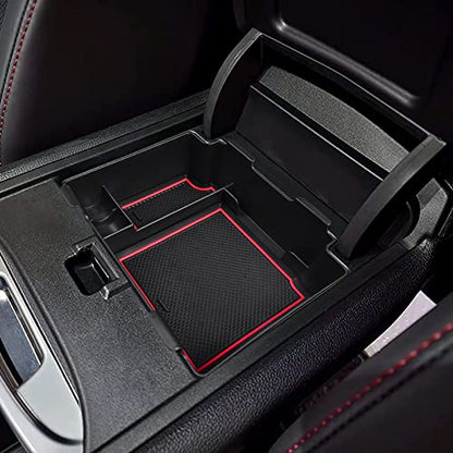 Insert Armrest Tray For 2019 2020 2021 2022 2023 2024 Acura RDX Accessories (Red)