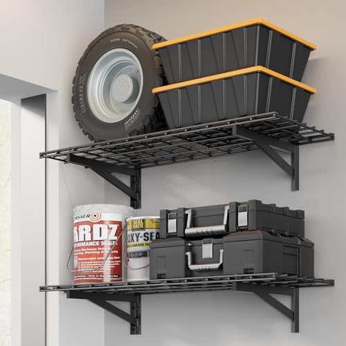 2 Pack Garage Shelving Wall Mounted (2 pack-1.5x4ft)
