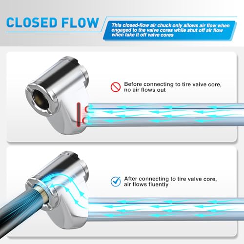 2 Pack Dual Head Tire Pressure Gauge 10 (2pc Tire Pressure Gauge)