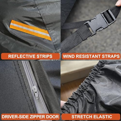 7 Layers Waterproof SUV Car Cover for Ford Edge 2015 (PE-Black / Custom Fit Ford Edge)