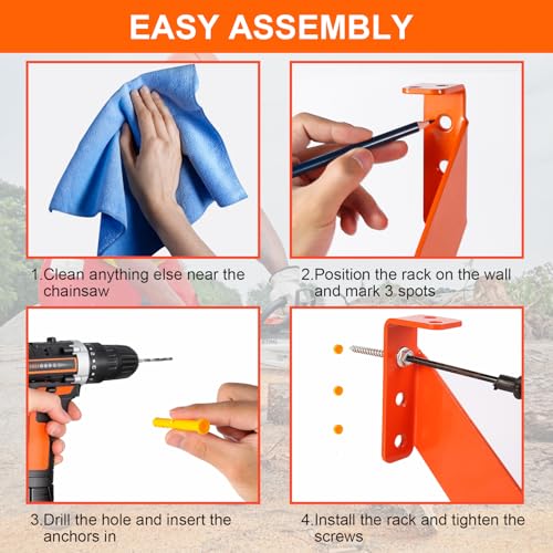 3 in 1 Chainsaw Holder 10" (2pcs)