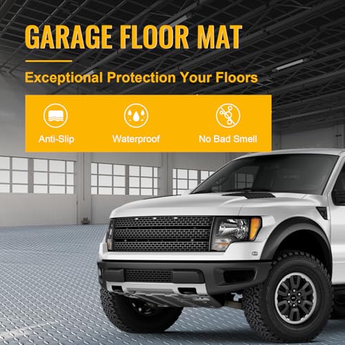 8x20 FT Garage Floor Mat (Grey / 8×20FT)