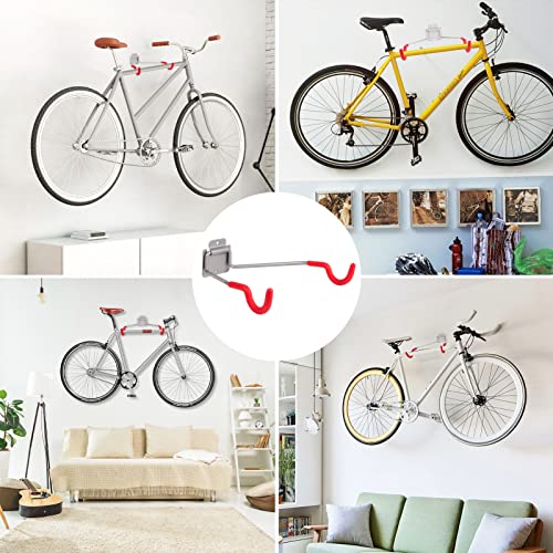 Bike Wall Mount Hangers (RED-2PACK)