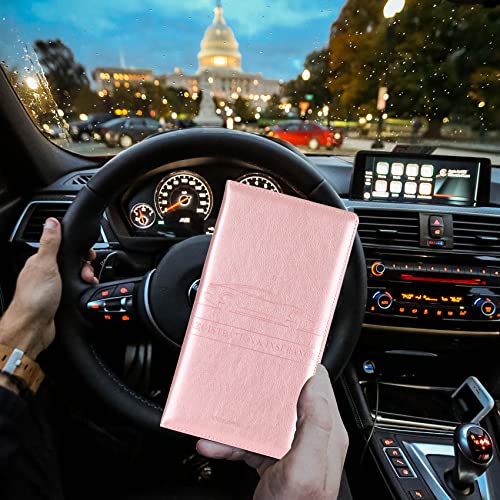 Car Registration & Insurance Card Holder (Rose Gold)