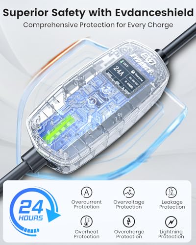 Level 2 EV Charger 24Amp 240V (NEMA 10-30 Plug)