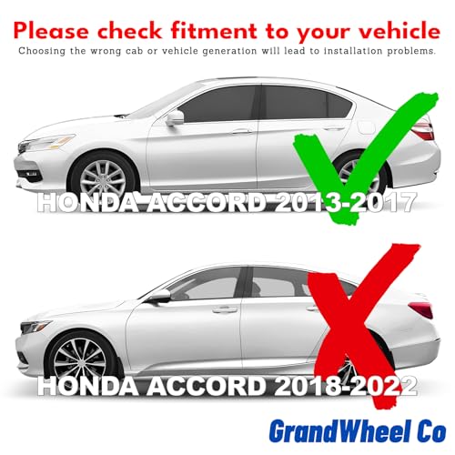Window Deflectors Smoke Tinted in (For Accord 13-17 Sedan)