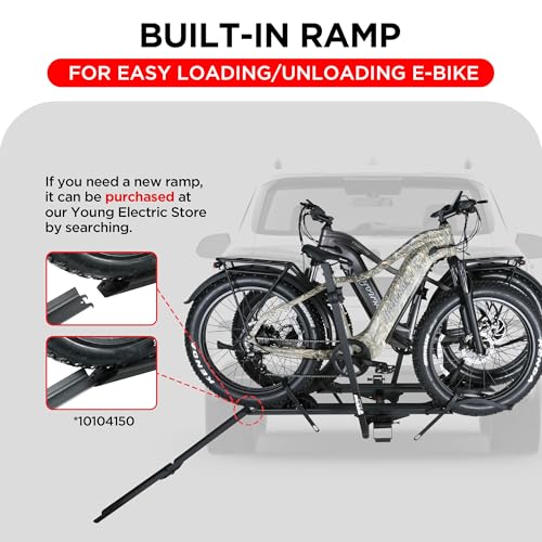 200LBS EZ FOLD Aluminum 2 (200LBS 2-EBIKE RACK WITH RAMP)