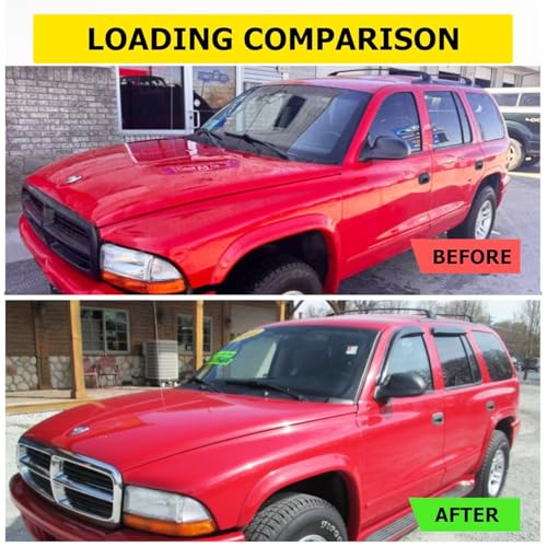 Window Visors Rain Guards for 1998 (Dodge Durango 1998-2003(Dark Smoke))
