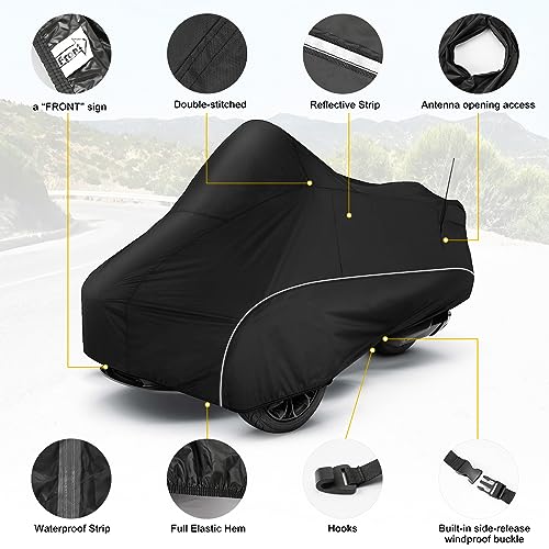 for Spyder F3 Full Cover Compatible with Can (Black / for Spyder F3T)