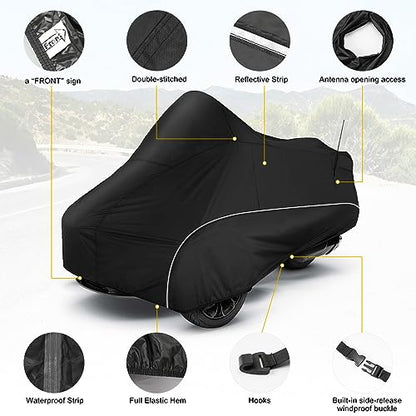 for Spyder F3 Full Cover Compatible with Can (Black / for Spyder F3T)