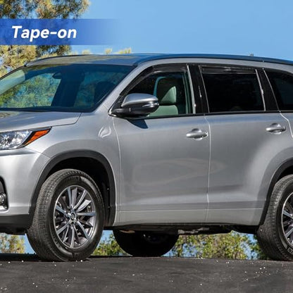Window Visors Rain Guards for 2014 (2014-2019 Toyota Highlander)