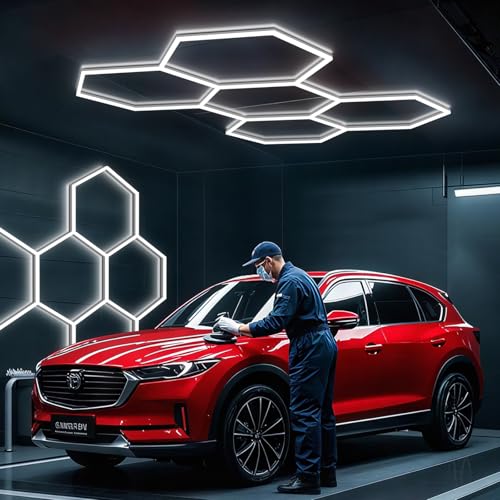 Hexagon Garage Lights (5-Girds / Non-Dimmable)