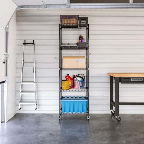 UltraDurable 5 (Black / 5-Tier Shelving, 24" W x 18" D)