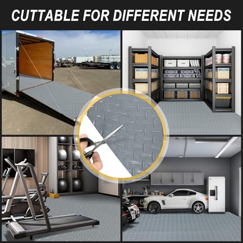 4x10FT Garage Floor Mat (4*10FT / Grey)