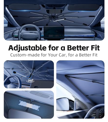Windshield Sun Shade for Chevy Silverado 1500 2019 (Fit for Chevrolet Silverado 1500 2019-2026)