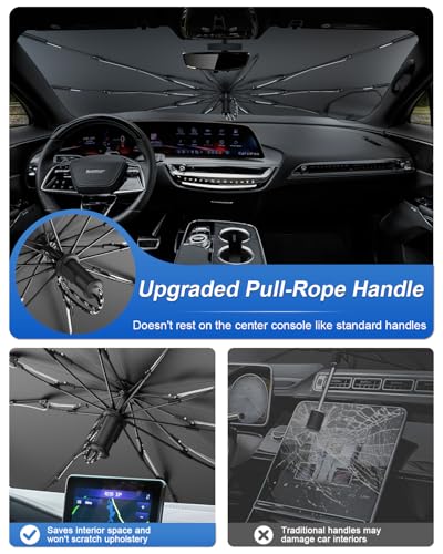 for 2026 Cadillac Lyriq Car Windshield Sun Shade Umbrella (2023-2026 Lyriq)