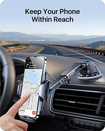 Car Phone Mount [Ultra Stable & Big Phones Friendly] Cell Phone Holders for Your Car Dashboard Windshield Vent Truck