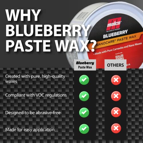 Nano Care Blueberry Paste Wax for Fiberglass and Gel Coat