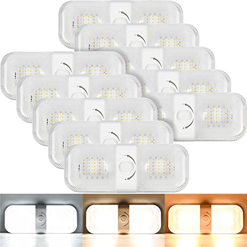 10 Pcs RV LED Dome Lights 1700LM