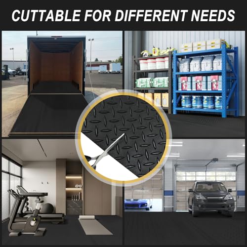 7.5x25 FT Garage Floor Mat (Matte Black / 7.5x25 FT)