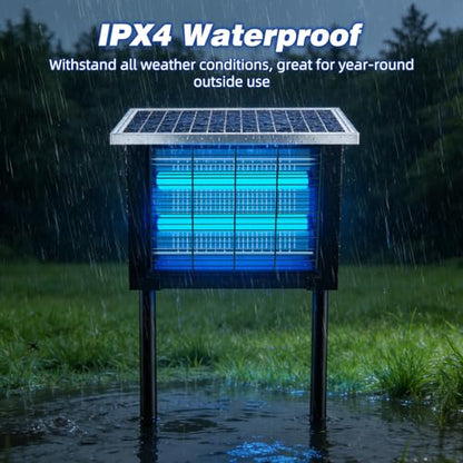 Large Solar Bug Zapper Outdoor (4W for 2000 sq.ft)