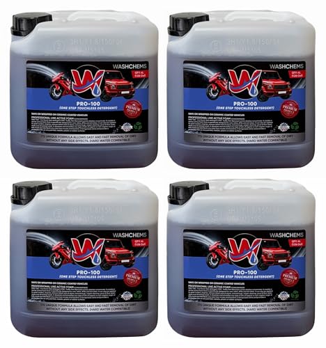 ash Chems Pro 100 Touchless One Step Car Wash Detergent Soap Concentrate (128 Fl Oz (Pack of 4))