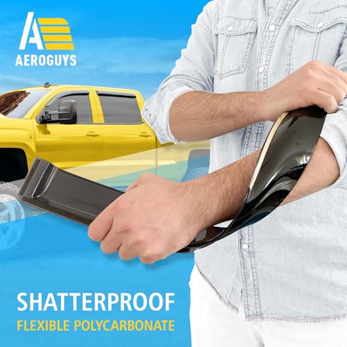 Extra Durable Window Deflectors Tape (For Chevy Silverado 14-18 1500/2500/3500)