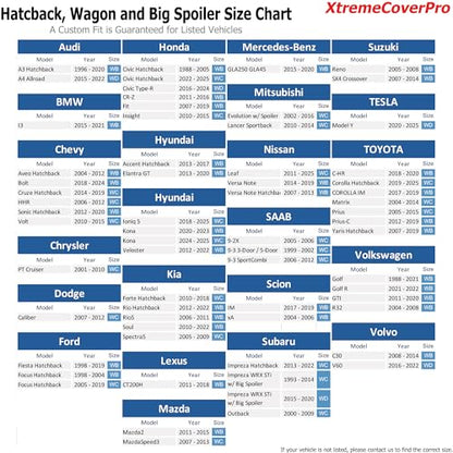 All Weather Waterproof car Cover Good for rain Snow uv Protection dust Compact Hatchback Golf GTI kona mazda2 rio5 Veloster Gray (WB - (See Size Chart) / GRAY)