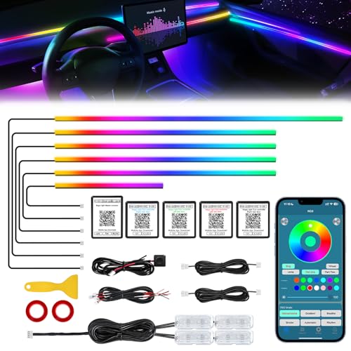Dreamcolor Acrylic Interior Car LED Strip Light with Wireless APP (Dreamcolor 10 in 1)