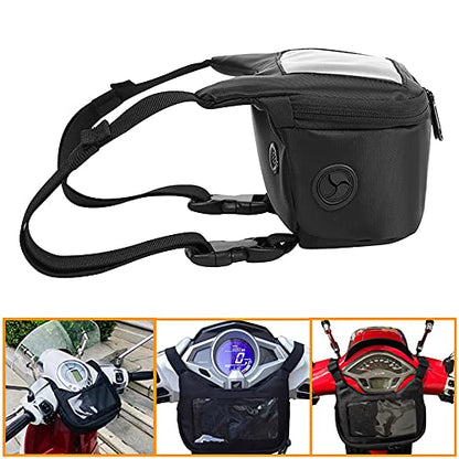 Handlebar Bag Storage Bag Compatible with ADV 350 XMAX 300 Xmax 125 TMAX GTS GTV LX 50 125 250 300 750 350 Sprint Scooter Waterproof phone bag