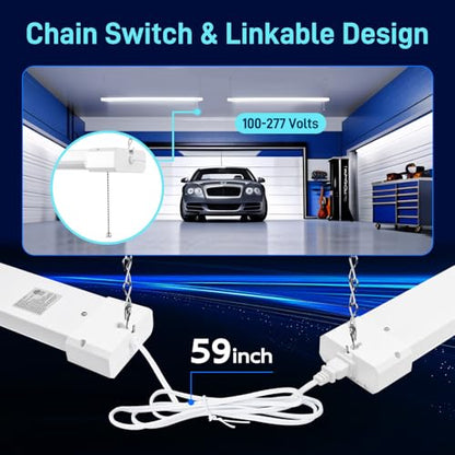 4FT Linkable LED Shop Light for Garage (White / 4ft-60w)