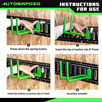 E Track Tool Hanger (8 Pack)