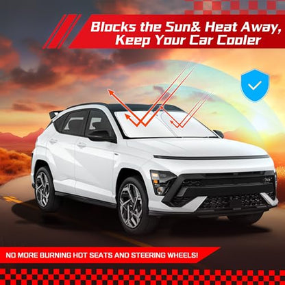 Windshield Sun Shade for Hyundai Kona 2024 (for Hy-und-ai Kona 2024-2026 2027)