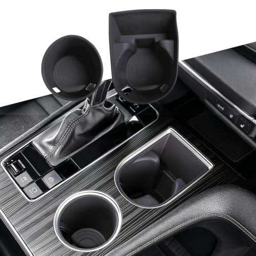 2PCS Upgraded Center Console Cup Holder Inserts for Toyota (Gray)
