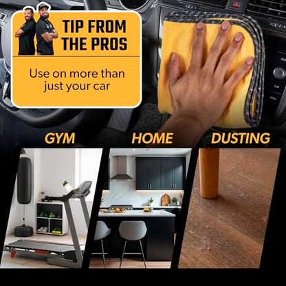 Professional Microfiber Towels (Yellow)