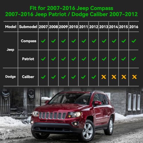 for Jeep Compass & Patriot Floor Mats 2007 (1)For Compass 2007-2016 Backrest Set)