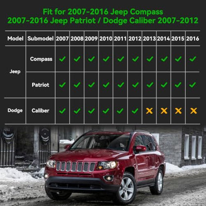 for Jeep Compass & Patriot Floor Mats 2007 (1)For Compass 2007-2016 Backrest Set)