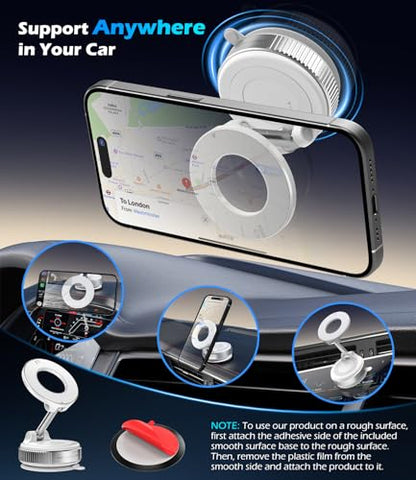 Car Phone Mount for Magsafe (Car Phone Mount-White)