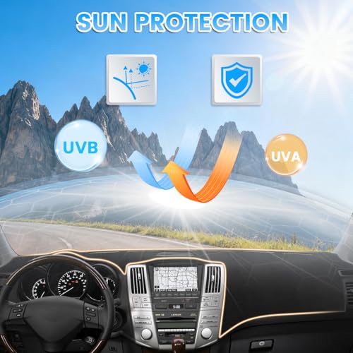 Black Dash Cover Compatible with Lexus RX330 2004 (RX330 04-06(Black))