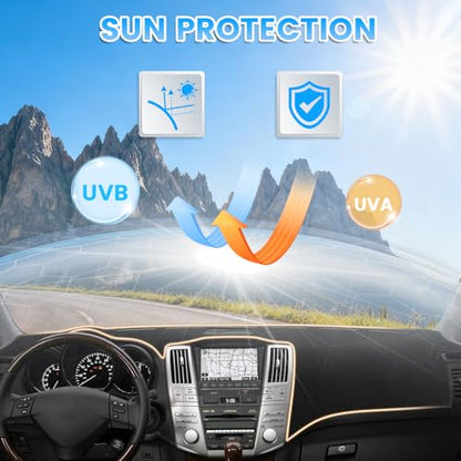 Black Dash Cover Compatible with Lexus RX330 2004 (RX330 04-06(Black))