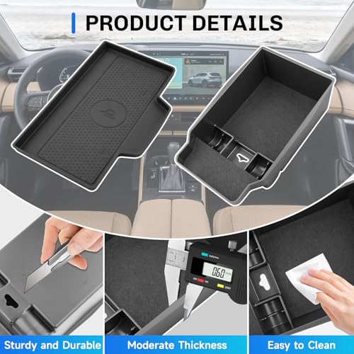 2PCS for 2026 Mazda CX5 Center Console Organizer+Protective Mats