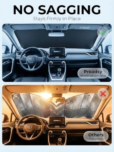 Custom Fit Car Windshield Sun Shade for 2021 (2021-2026 Toyota Sienna)