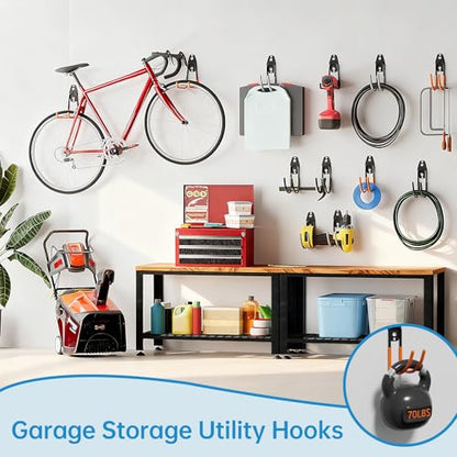 Garage Storage Utility Hooks (Black)