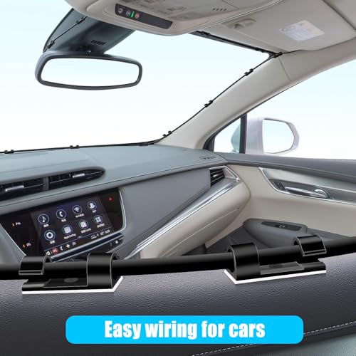 50pcs Medium Self Adhesive Cable Clips Black (Medium / Black)